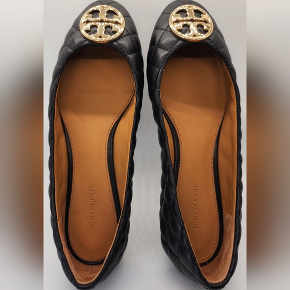 NWOB Tory Burch Womens Quilted Flats Black Size 8.5 - Picture 5 of 7